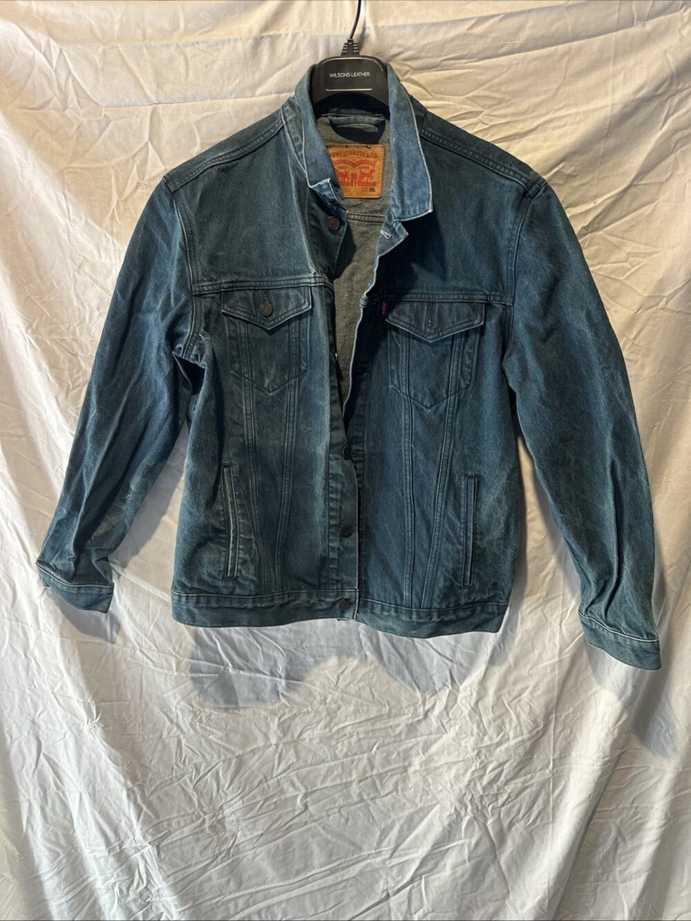Vintage Dark Blue/Indigo Mens Levi Jean Jacket Size 2XL